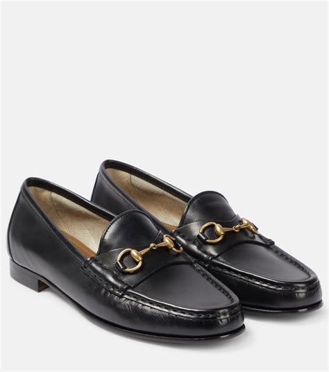 gucci loafers silver buckle|Gucci slip on loafers.